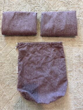 Under the Canopy King Linen Lyocell Pillow Shams Mauve Purple Set of 2